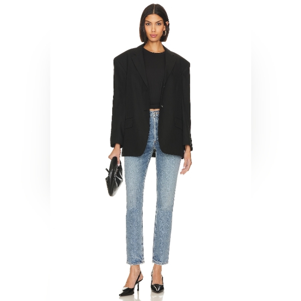 Agolde - Riley Long High Rise Straight Jeans - Picture 10 of 10